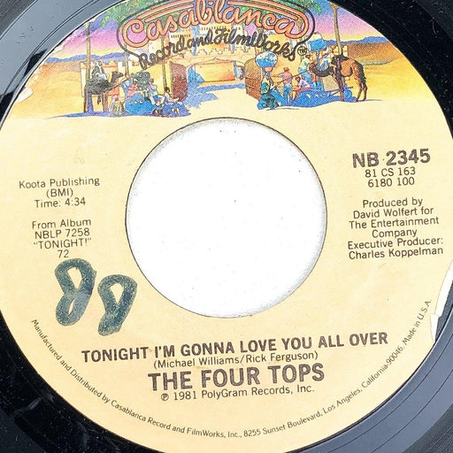 The Four Tops Tonight I'm Gonna Love You All Over / I'll Never Ever Leave Again 1
