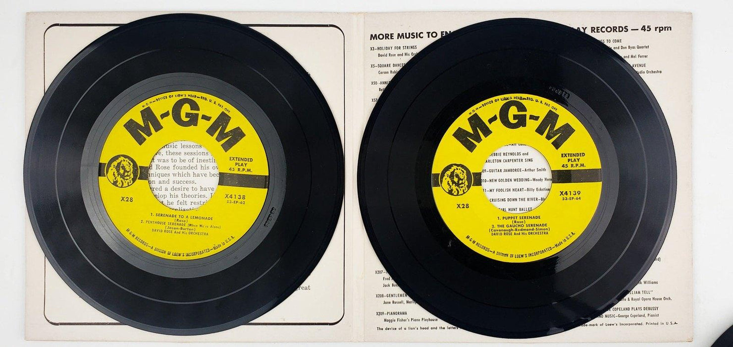 David Rose Serenades Record 45 RPM Double EP X4139 MGM 5