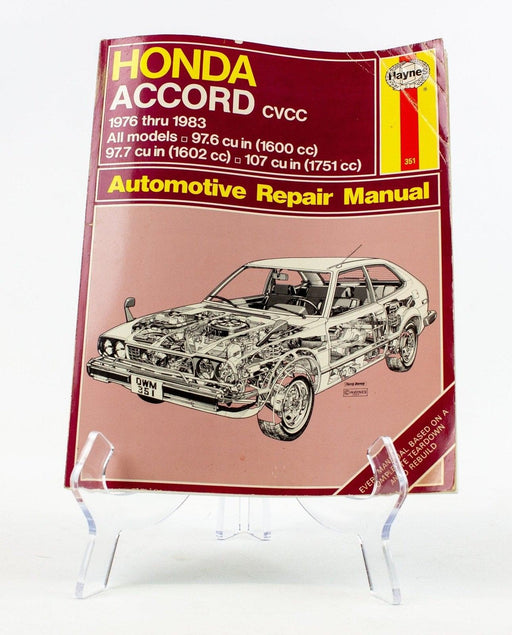 Honda Accord CVCC 1976-1983 - Automotive Repair Haynes Manual | Paperback 1