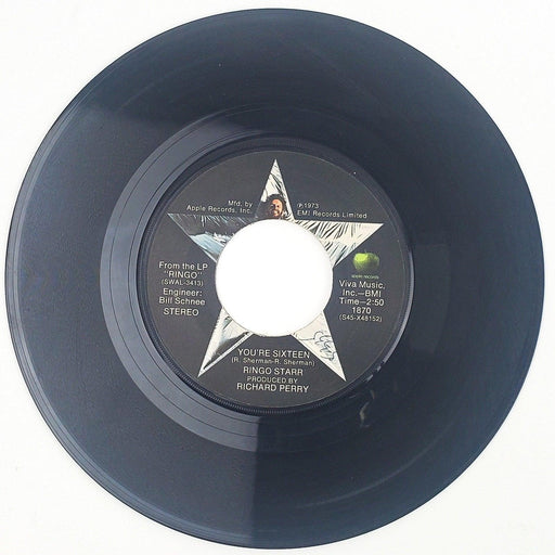 Ringo Starr You're Sixteen Record 45 RPM Single 1870 Apple Records 1974 2