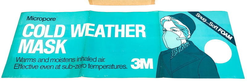 Vintage 3M Advertisement Poster Ad 1970s Micropore Cold Weather Store Display