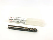 Ball Nose End Mill 9/32" x 2-1/2" Solid Carbide 3/4" LOC Cleveland C63542 4-FL 1