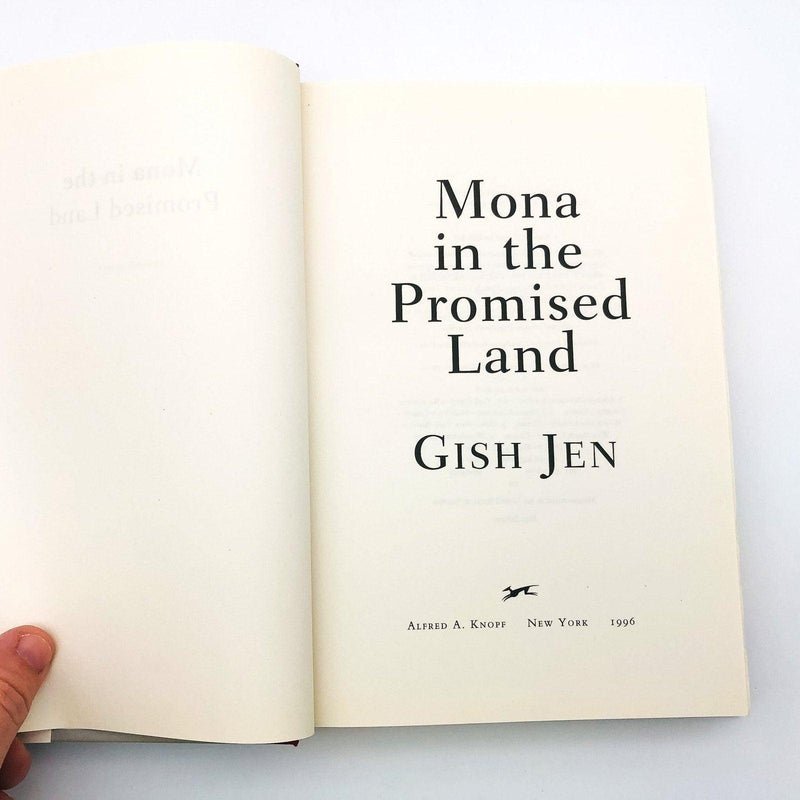 Mona In The Promised Land Hardcover Gish Jen 1996 Chinese American Families Love 7