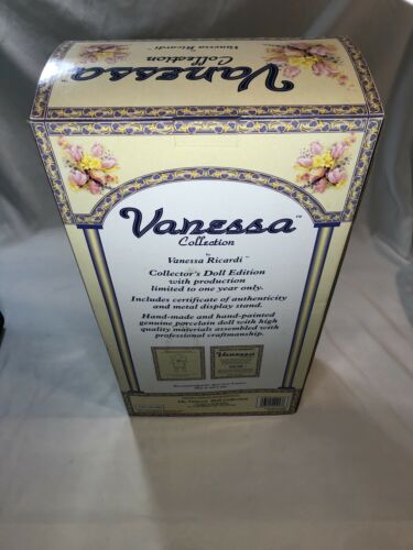 Vanessa Ricardi Fine Porcelain Doll 2002 New In Box Limited Edition Certificate
