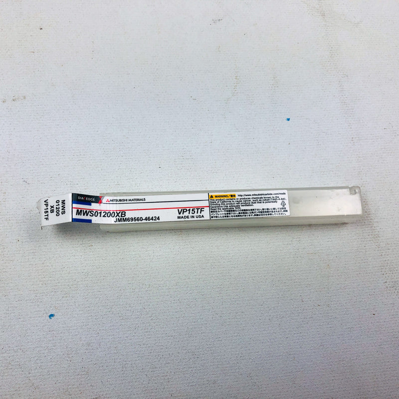Solid Carbide Drill Bit Coolant Micro MWS 01200 XB Mitsubishi MWS01200XB VP15TF