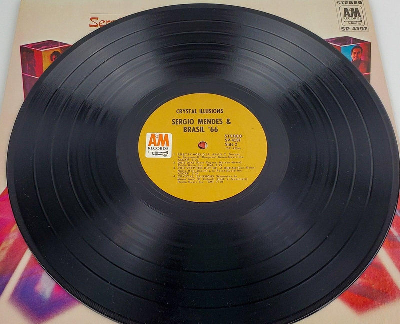 Sergio Mendes & Brasil '66 Crystal Illusions Record 33 RPM LP SP 4197 A&M 1969 4