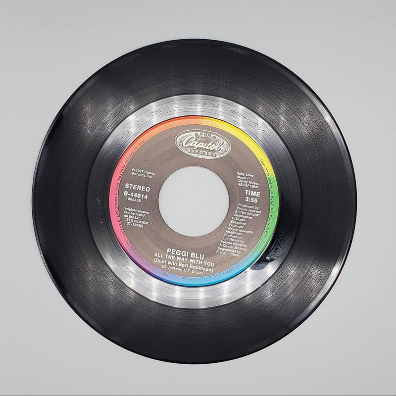 Peggi Blu All The Way With You Single Record Capitol Records 1987 B-44014 4