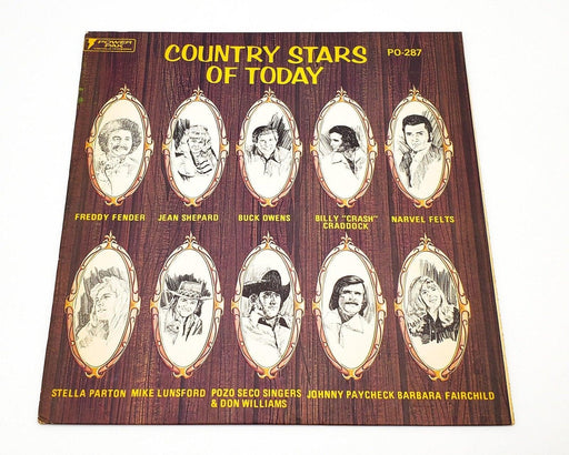 Country Stars Of Today 33 RPM LP Record 1975 Freddy Fender, Stella Parton 1
