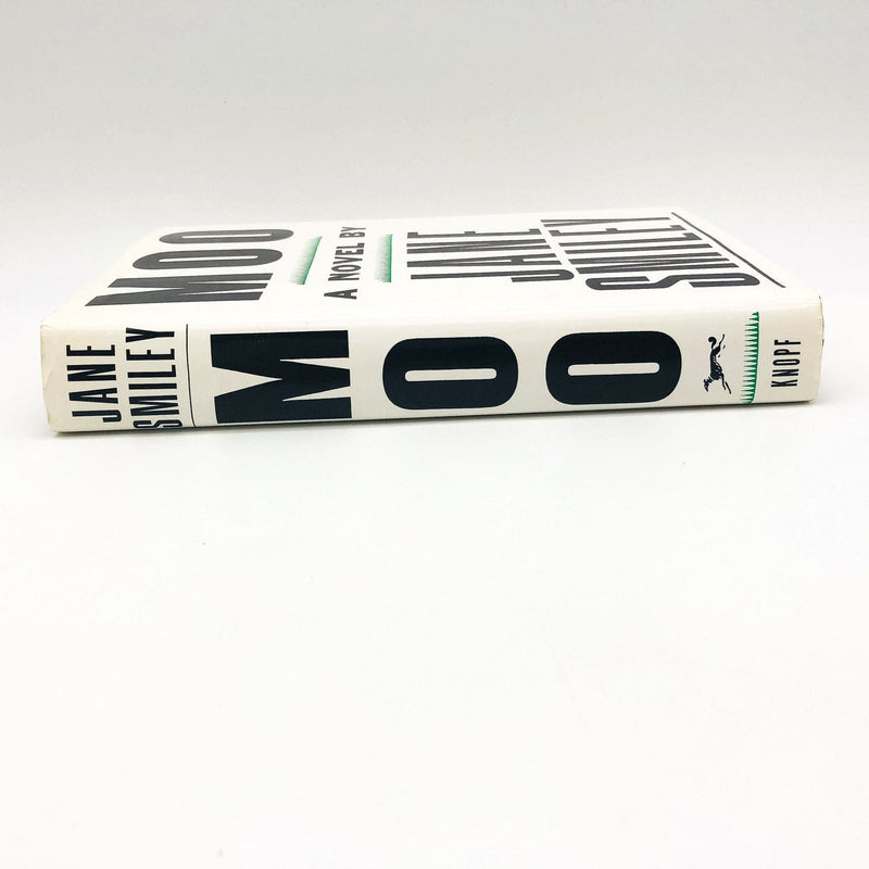 Moo Hardcover Jane Smiley 1995 Comedic Mystery Romance University Fundraising 3