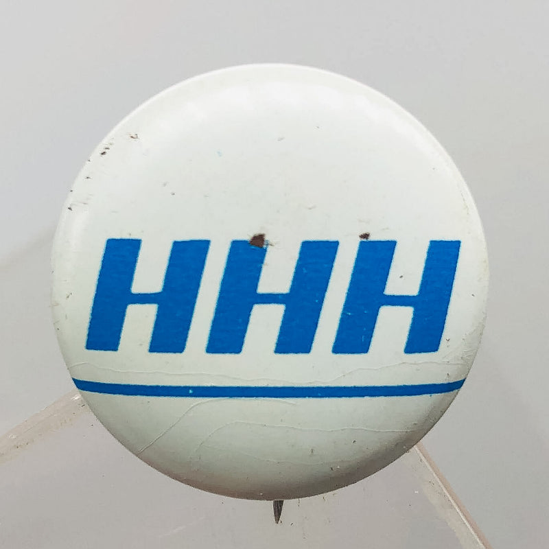 Hubert Horatio Humphrey HHH Button Pin .75" Presidential Campaign Politician 7