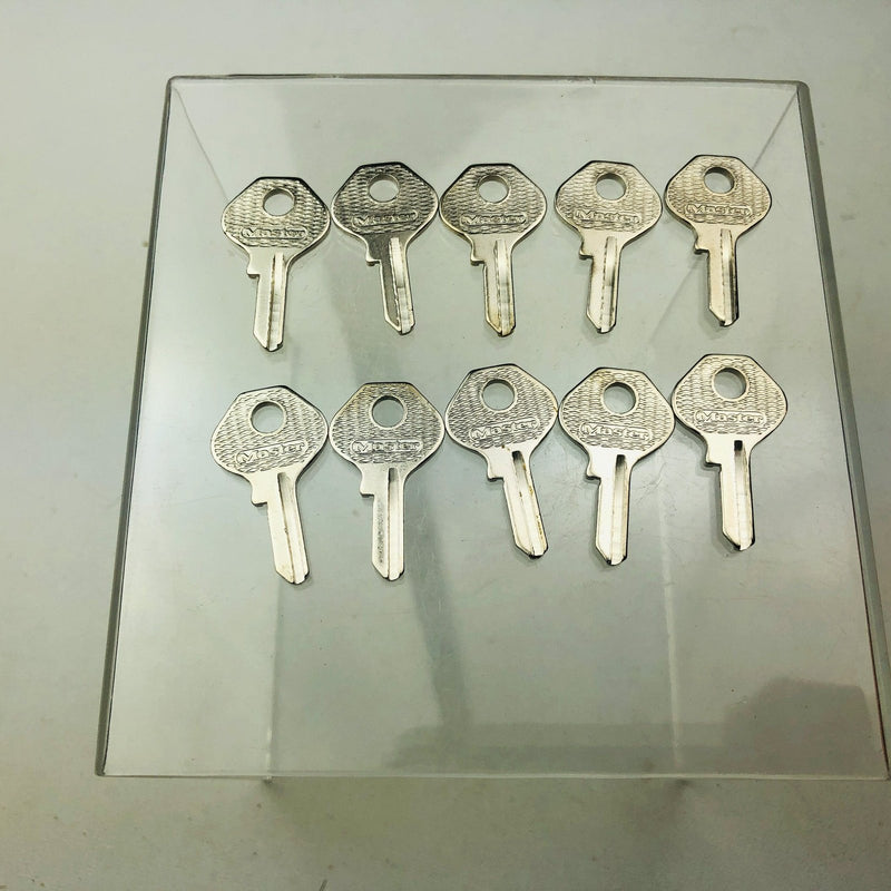 10x Master Lock Co 120 K Key Blanks Vintage Master Padlock Uncut New Old Stock 6