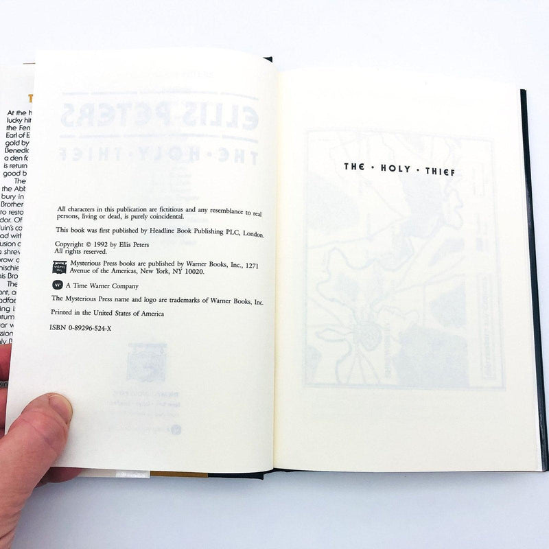 The Holy Thief Hardcover Ellis Peters 1992 12th Century Europe 19th Chronicle 9