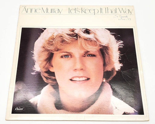 Anne Murray Let's Keep It That Way 33 RPM LP Record Capitol Records 1978 1