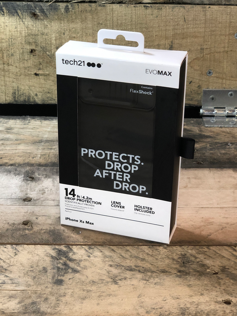 Tech21 Evo Max Phone Case for iPhone XS Max Belt Holster Lens Cover Heavy Duty