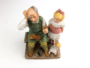 Norman Rockwell Figurine Statue The Shoemaker 1981 Annual Collector's Club 1