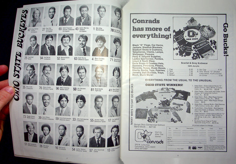 Ohio State Buckeye Football Program Sep 13 1980 Vs. Syracuse Orange Earle Bruce