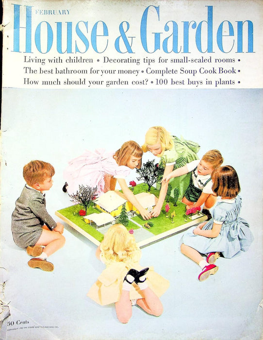 House & Garden Magazine February 1955 Best Bathroom Ideas Floorplans Styles