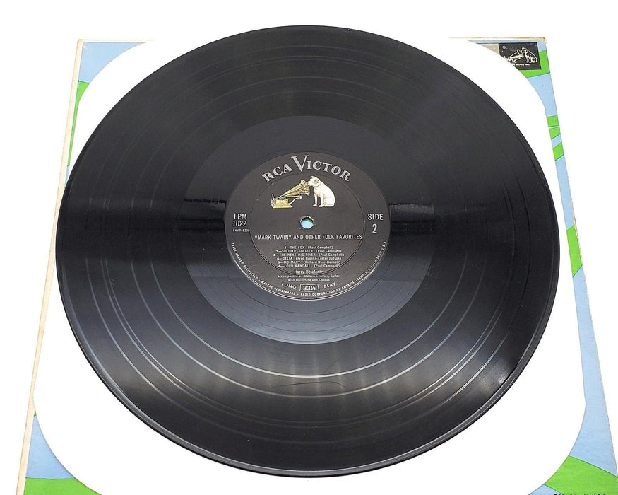 Harry Belafonte Mark Twain & Folk Favorites 33 RPM LP Record RCA 1954 LPM 1022 6
