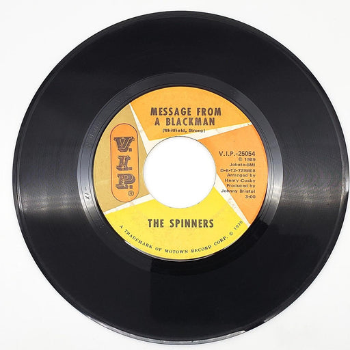 Spinners Message From A Black Man 45 RPM Single Record V.I.P. 1970 V.I.P. 25054 1
