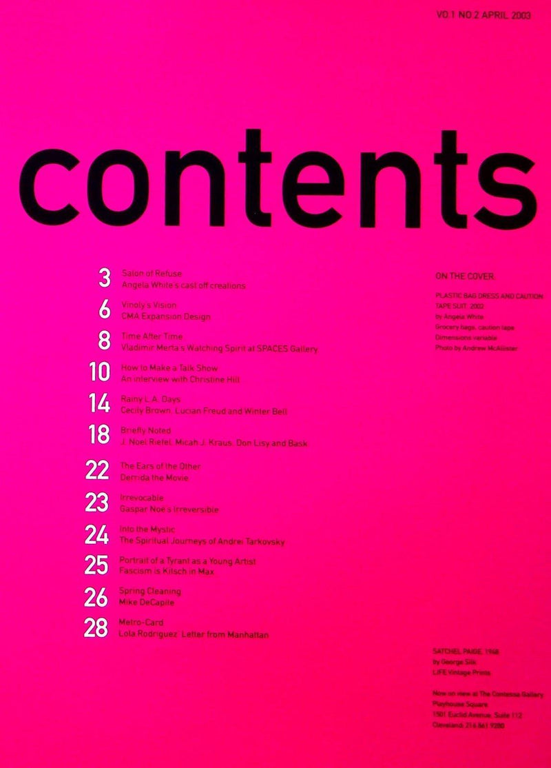 Angle Magazine 2003 Vol 1 No. 2 Vladimir Merta, Irreversible Film Review 2