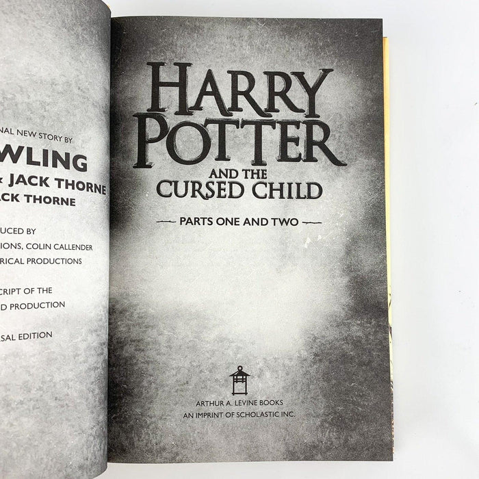 Harry Potter and the Cursed Child Parts1 & 2 Special Rehearsal Edition Script HC 5