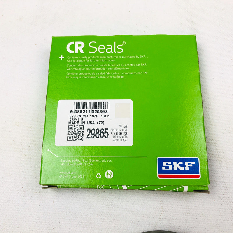 SKF 29865 Radial Shaft Seal CRW1 3" Shaft 3.75" OD 0.375" W Nitrile Rubber Lip