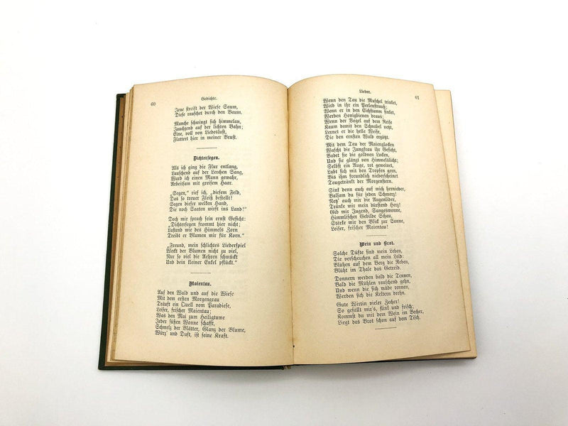 Uhlands Collected Berk Hermann Fisher Stuttgart First Volume German Poetry Poems 11