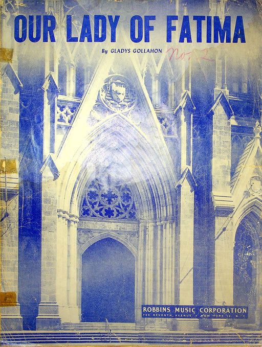 Sheet Music Our Lady Of Fatima Gladys Gollahon 1950 Catholic Religious Song 1