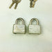 2ct Vintage No 22 Master Lock Padlock 1" Shackle New NOS Keyed Different 10