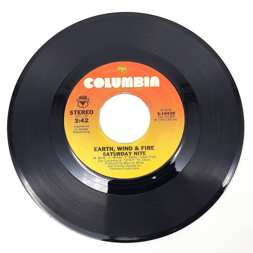 Earth, Wind & Fire Saturday Nite 45 RPM Single Record Columbia 1976 3-10439 1