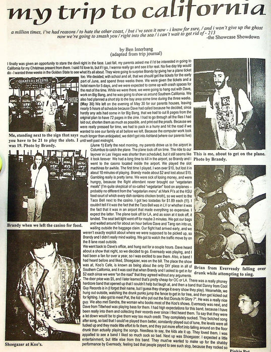 Interbang Fanzine 1997 # 6 Indiana Hardcore Fest, Anti-Racist Action 3