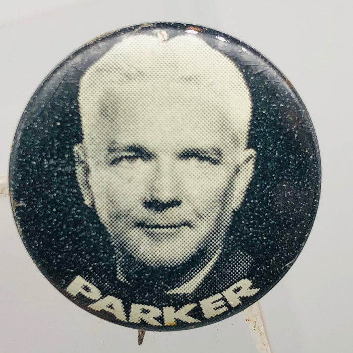 Parker Political Campaign Button Pin .875" Lithographers Union Label Vintage 3