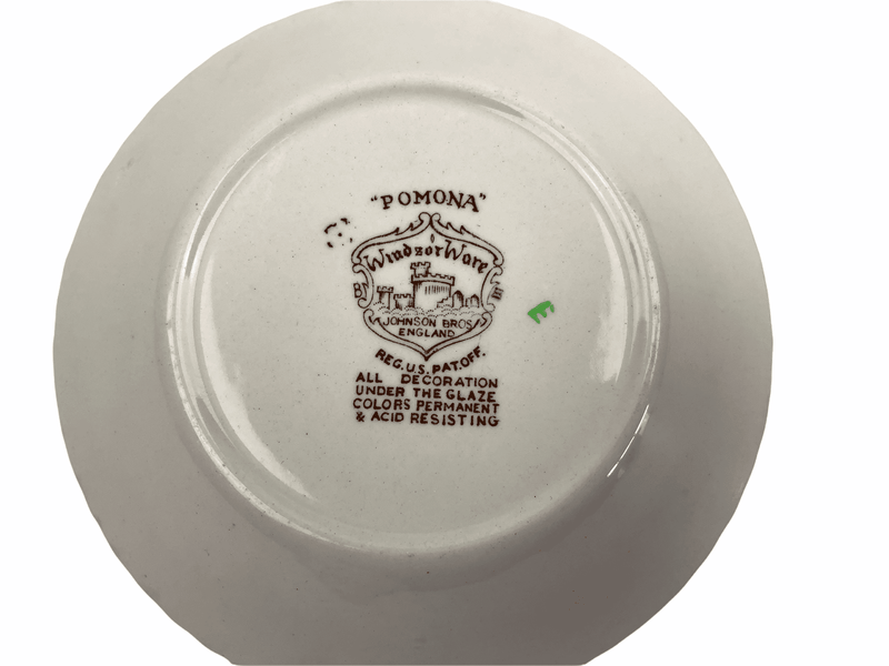 Johnson Bros Windsor Ware Pomona Salad Bowl 5.25" England Vintage Brown Basket 5