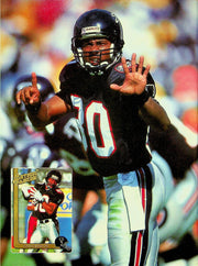 Beckett Football Magazine September 1991 # 18 Warren Moon Oilers Andre Rison 3