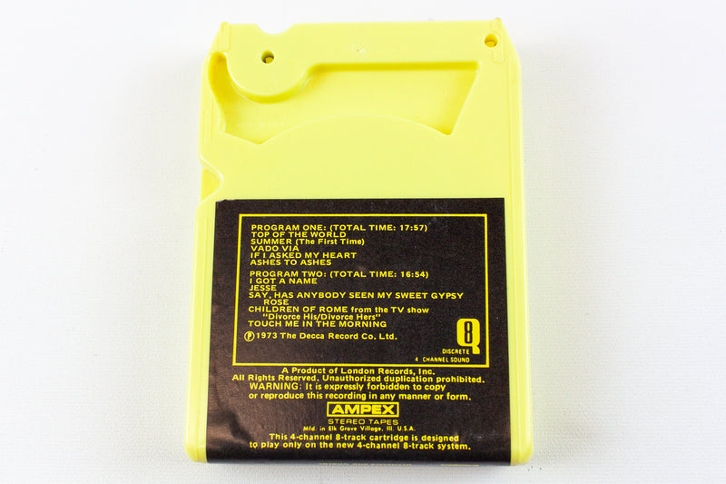 Ronnie Aldrich And His Two Pianos: Top Of The World Quad 8 Track w/ Sleeve