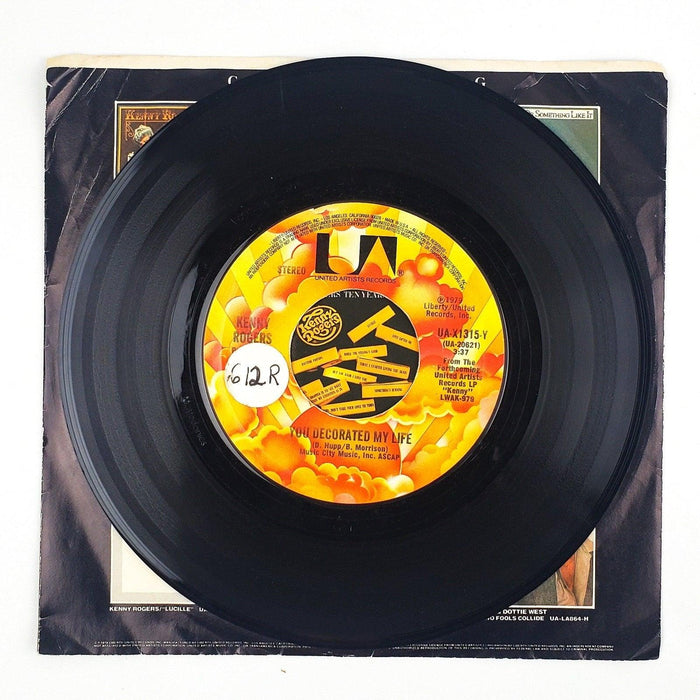 Kenny Rogers You Decorated My Life Record 45 RPM Single UA-X1315-Y 4