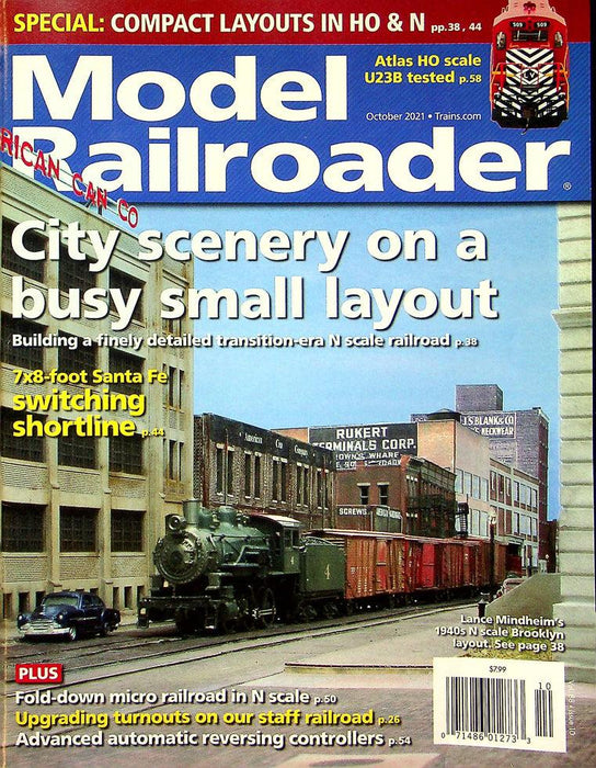 Model Railroader Magazine October 2021 Vol 88 No 10 City On Busy Small Layout