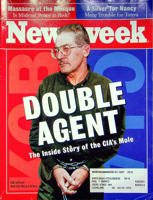 Newsweek Magazine March 7 1994 CIA Aldrich Hazen Ames Double Agent Russian