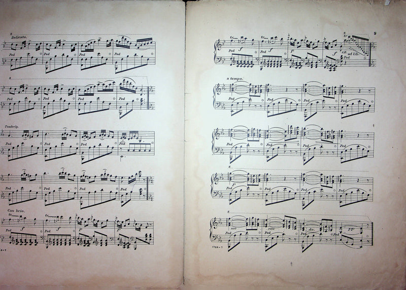 Angel Voices Ever Near Reverie Vintage Sheet Music 1902 AS Sweet Piano Music 5