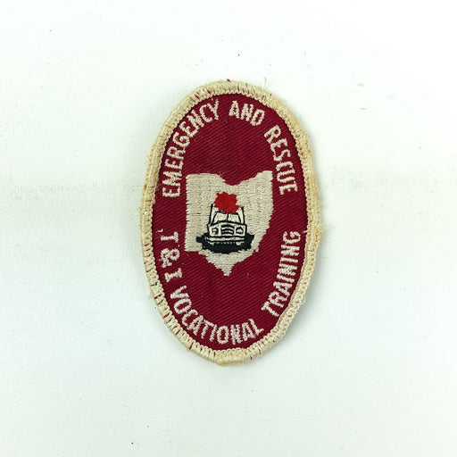 Emergency & Rescue Patch T&I Vocational Training Ohio Embrodered Dark Red 1