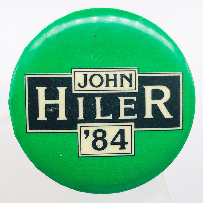 John Hiler 1984 Political Button 1.5" Pinback Campaign US Congress Vintage 2