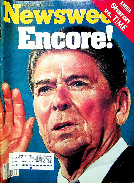 Newsweek Magazine January 28 1985 Reagan Inauguration Israel Sharon Sues Time 1