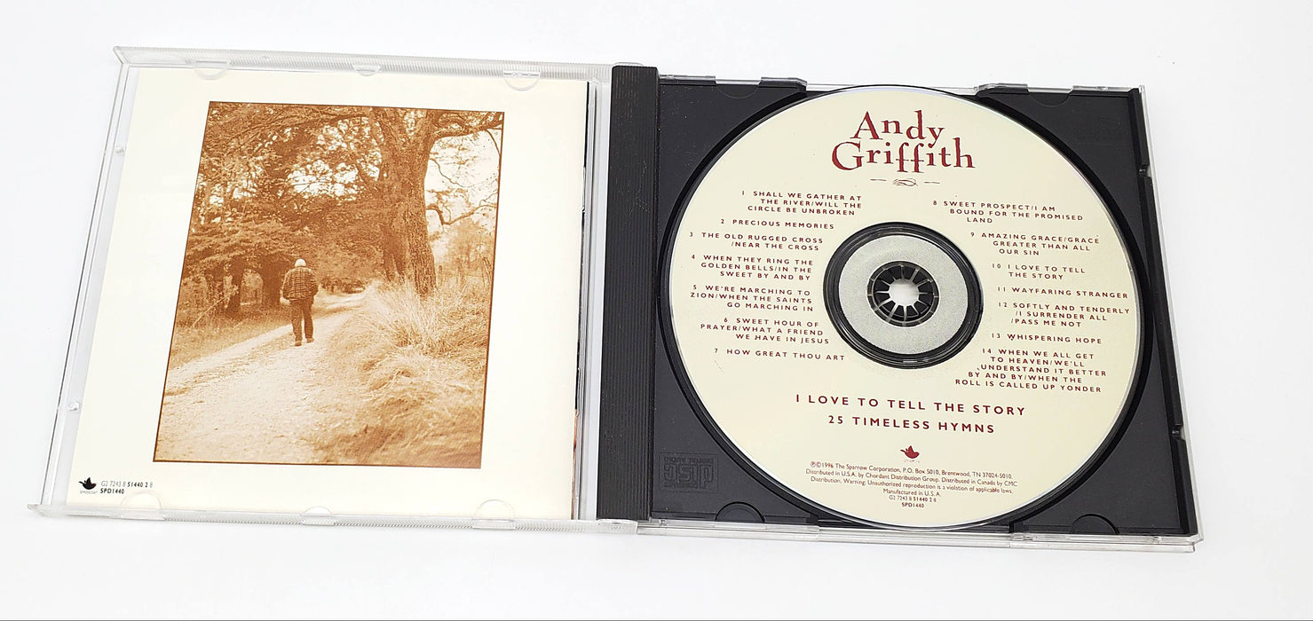 Andy Griffith I Love To Tell The Story 25 Timeless Hymns Album CD 1996 5