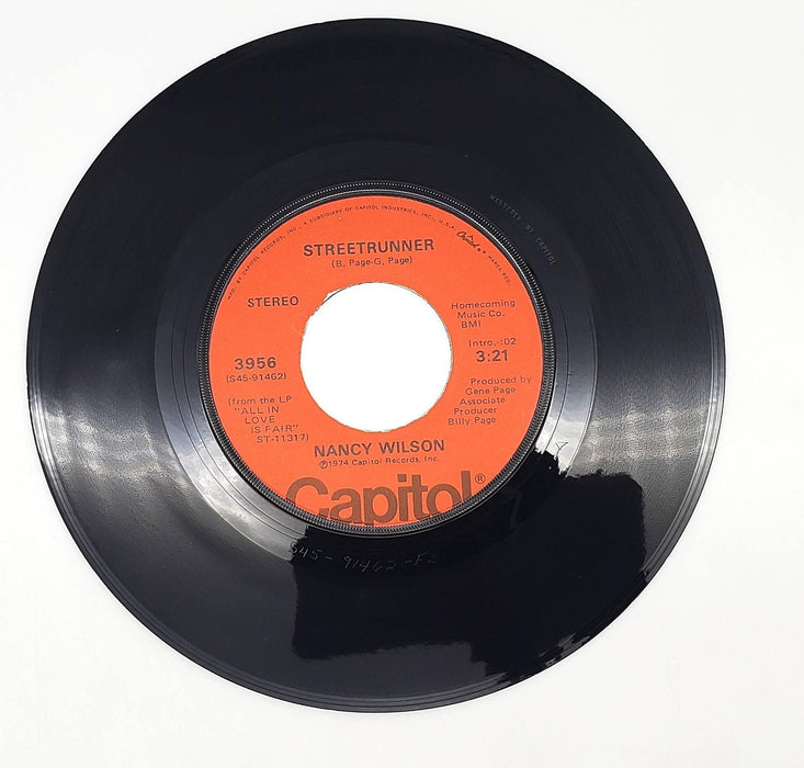 Nancy Wilson Ocean Of Love 45 RPM Single Record Capitol Records 1974 3956 2