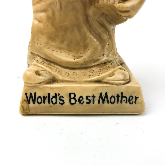 Russ Berries Figurine Mother Mom Gift Statue World's Best Mother Holding Trophy 3