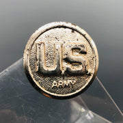 Vintage US Army Lapel Safety Pin Pebble Background Border 1