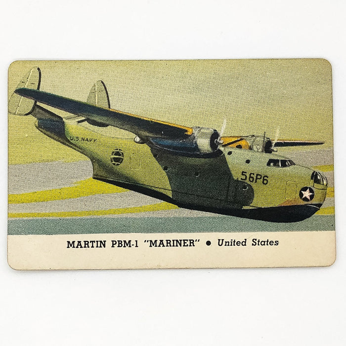 1940s Leaf Card-O Aeroplane Card Martin PBM-1 Mariner Series C United States WW2 1