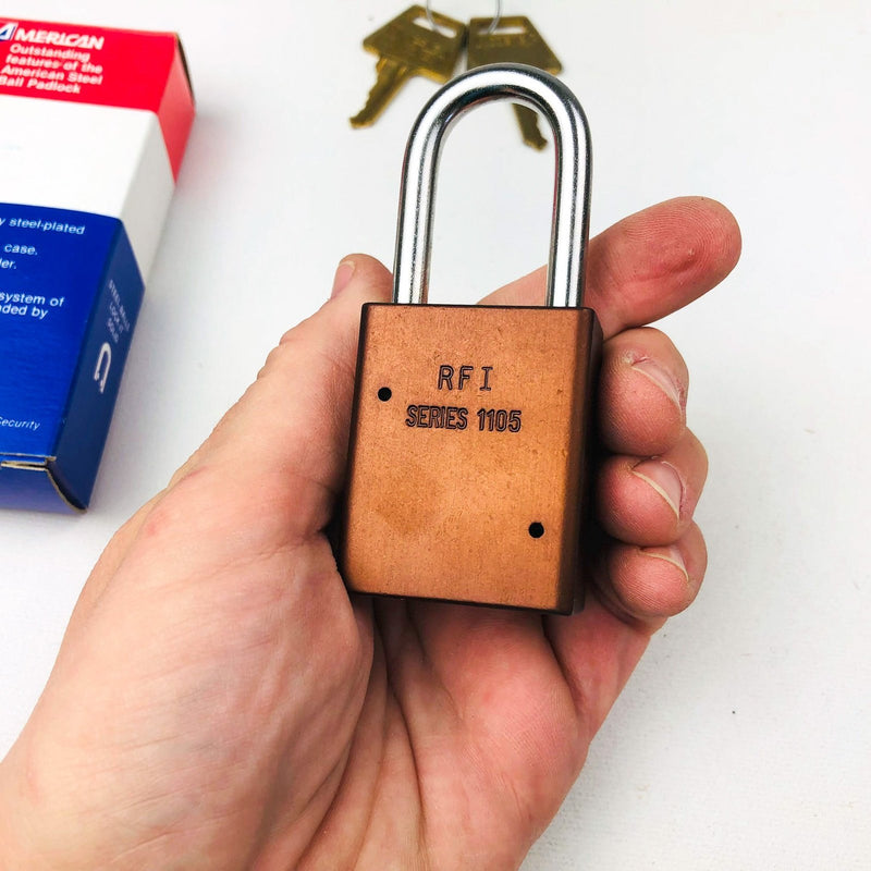 Vintage American Lock Company Steel Ball Padlock Model 1106D KA22576 New NOS 9