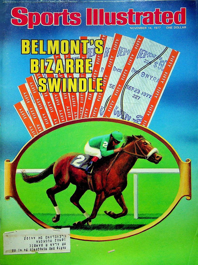 Sports Illustrated Magazine Dec 14 1977 Belmonts Bizarre Swindle Horse Racing 2