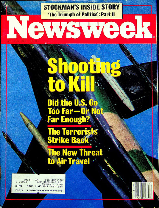 Newsweek Magazine April 28 1986 Reagan Libya Raid Stocks Rise Bear Market Coming